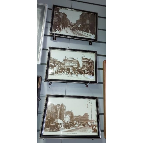 104 - 3 Framed Prints Of Hackney Highstreet