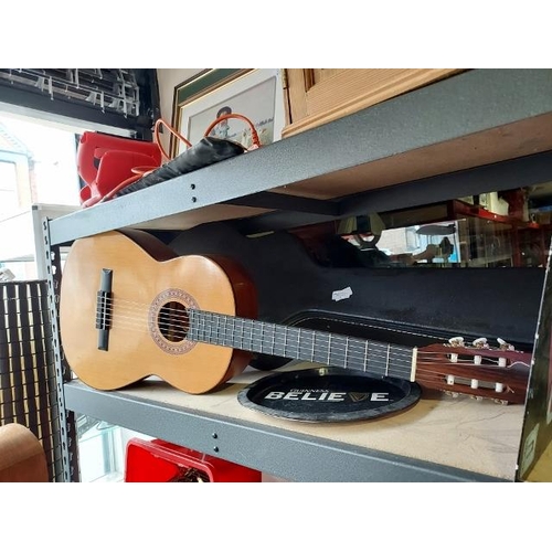 57 - B.M Acoustic Spanish Guitar With Case