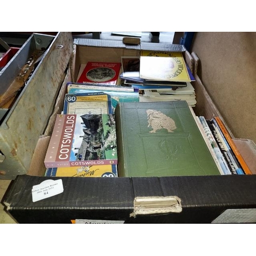 84 - Box Of Mixed Ephemera, Books, Maps & Guides