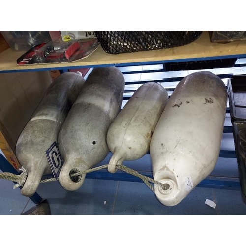 87 - 4 Boat Fenders / Floats