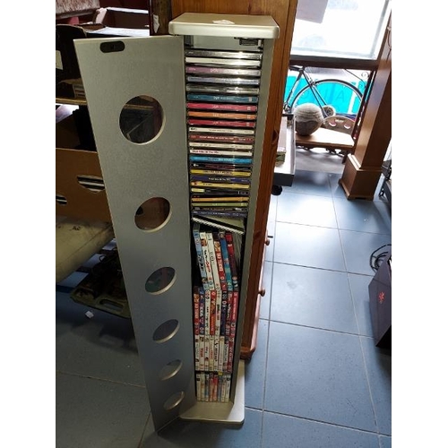 90 - Cd/DVD Rack With Contents