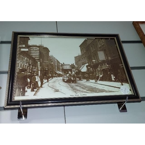 104 - 3 Framed Prints Of Hackney Highstreet