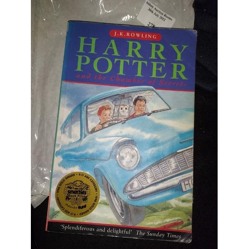 278 - Harry Potter & The Chamber Of Secrets, 1st Edition Paperback, Fading To Spine