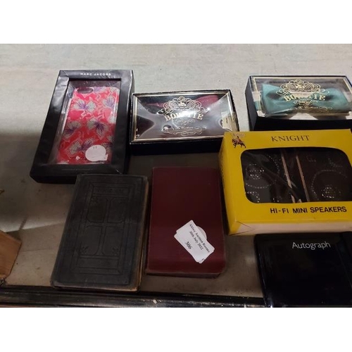 306 - Selection Of Treasures Including Mini Speakers, Hip Flask And Bibles