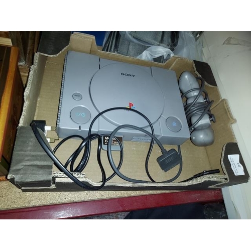 219 - Sony PlayStation One Games Console With Games, Controller And Memory Card