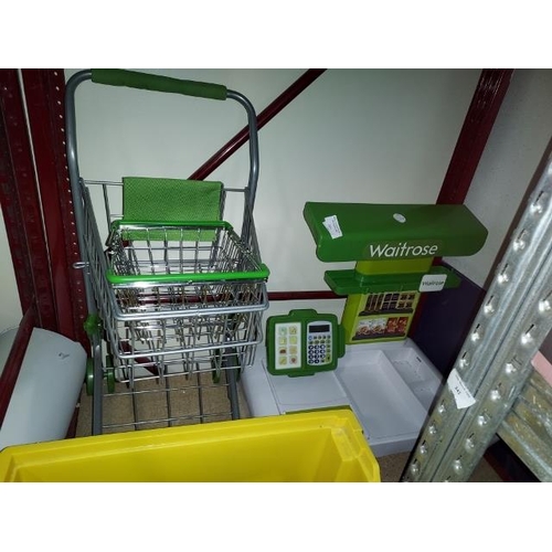 227 - Waitrose Play Set Including Cash Till, Trolley And Basket