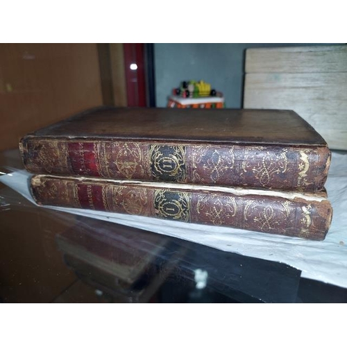 260 - Adventures Of Telemachus Son Of Ulysses, Translated By Smollett, 2 Volume Book Set, 1776, Leather, F... 