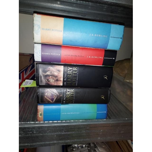 587 - 5 Harry Potter First Edition Hard Back Books