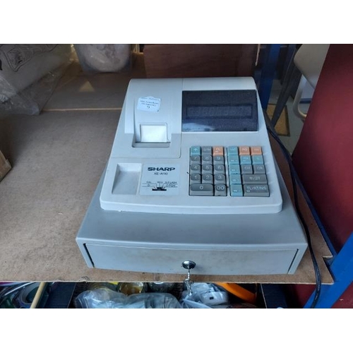 71 - Sharp XE-A110 Electronic Till, Working, With Keys