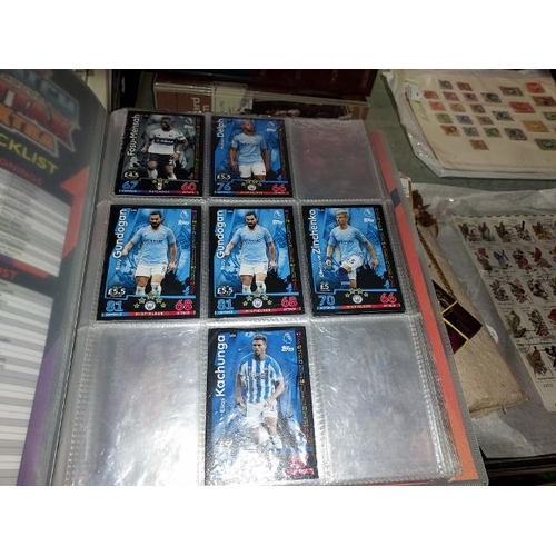 562 - 787 (Approximately) Match Attax Cards Plus 45 Stickers. Various Sets/Years In 2 Folders