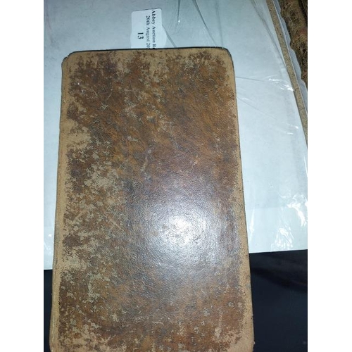 13 - Delectus Sententiarum Et Haustorium By Valpy, French Sentences, 1812, Leather, Wear As Expected & Fl... 