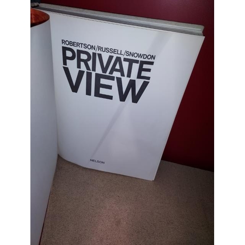 12 - Private View Artist Book By Robertson/Russell/Snowden