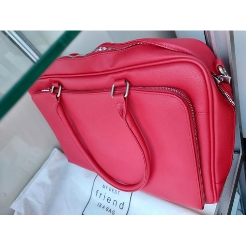 52 - My Best Friend Is A Bag Ladies Executive Bag Red