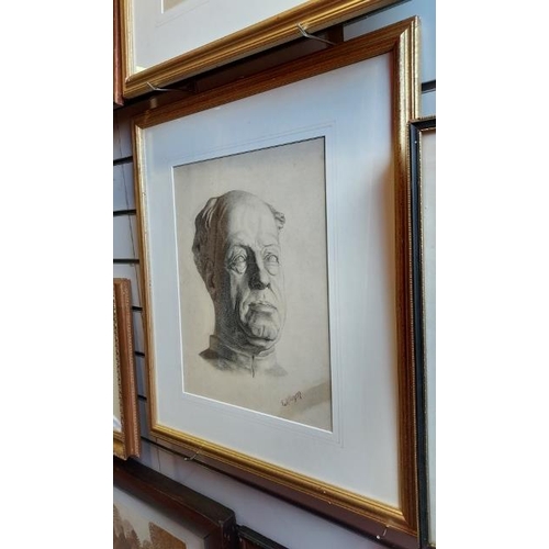 113 - Pair Of Framed Male Portraits, Signed E.Allen Dated 09