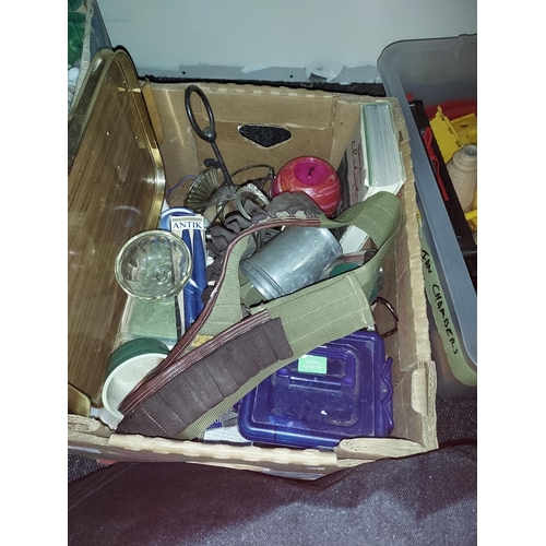 183 - Box Of Assorted Items Including Ammo Belt