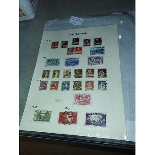 427 - Sheet Of Switzerland Stamps