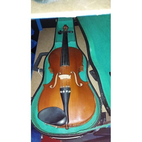 27 - Oriental Violin With Case