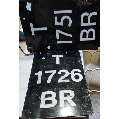 409 - 2 British Rail Line Marker Signs