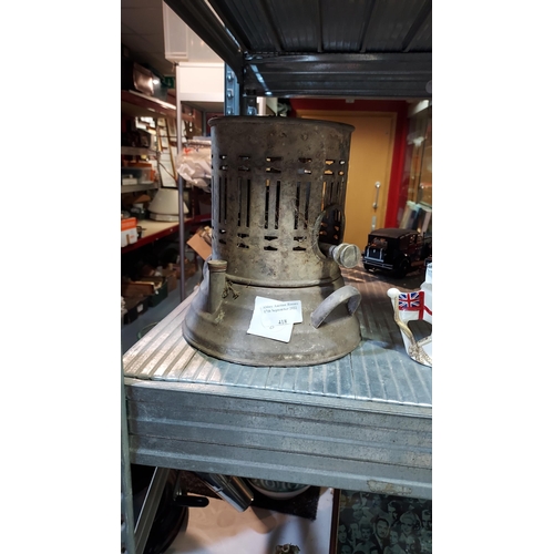 418 - Silver Plated Paraffin Oil Stove