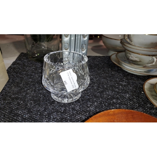 441 - Waterford Crystal Cut Glass Bowl