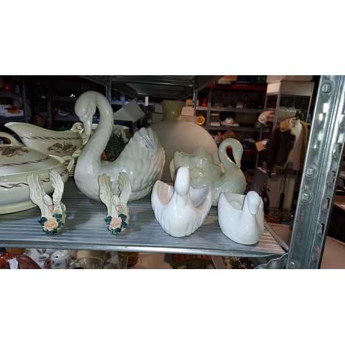 462 - Vintage Swan Collection, One As A Planter