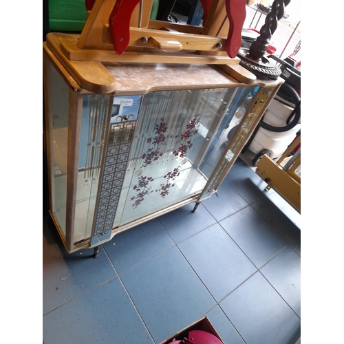 81 - Retro Glass Fronted Display Cabinet