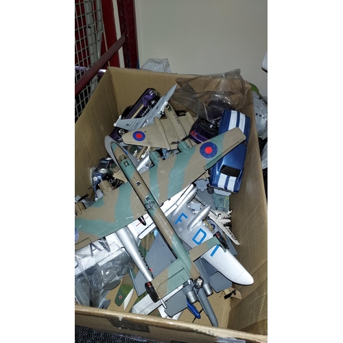 166 - Box Of Ready Made Airfix Models