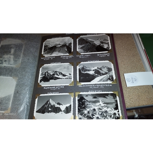 7 - Vintage 50s Photograph Album Including 1952 Austria, 1953 Belgium & Isle Of Wight, 1954 Farncombe. I... 