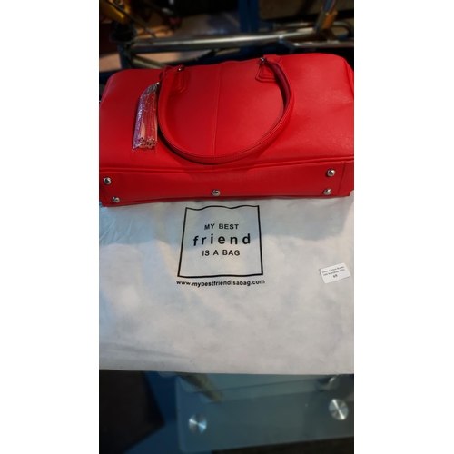 52 - My Best Friend Is A Bag, Ladies Red Executive Bag