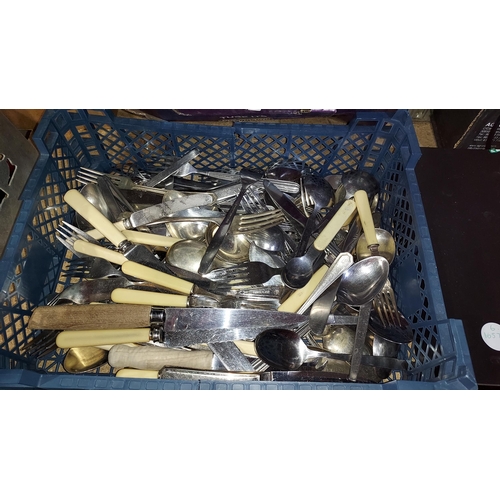 193 - Crate Of Cutlery