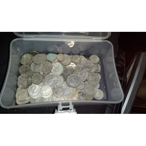 255 - Box Of Pre-Decimal Silver Colour Coins