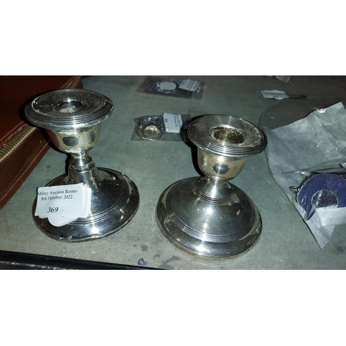 369 - 2 Silver Candlesticks Not Matching