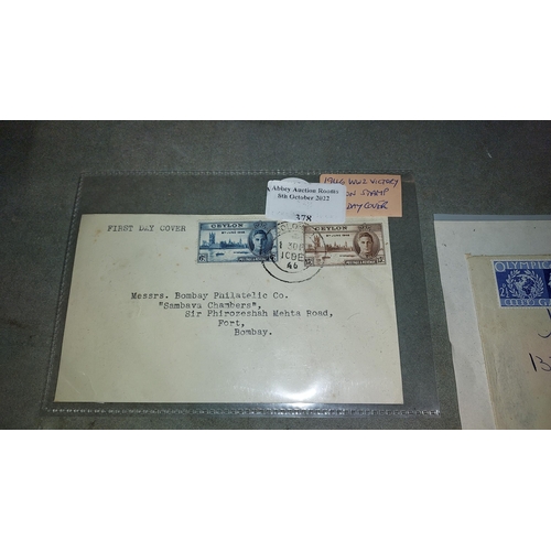 378 - 1946 Victory Ceylon First Day Cover