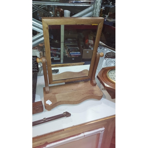 411 - Oak Swing Mirror