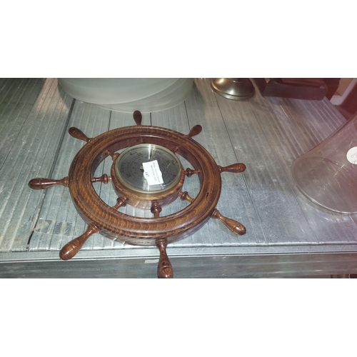 447 - Ships Wheel Barometer