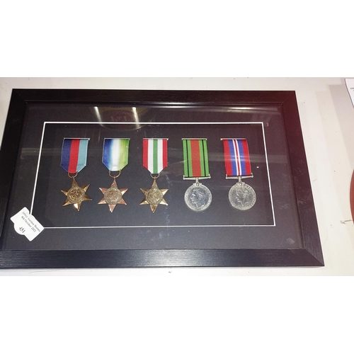 451 - 5 WW2 Medals Including Italian Star And Atlantic Star