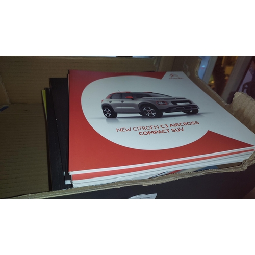 99 - 4 Boxes Of Over 130 Citroen, 100 Peugeot & 100 Renault Car Brochures