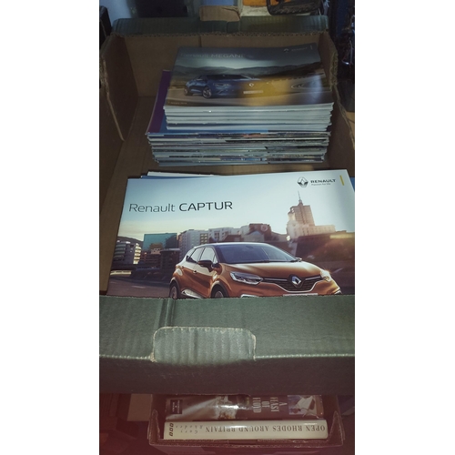 99 - 4 Boxes Of Over 130 Citroen, 100 Peugeot & 100 Renault Car Brochures