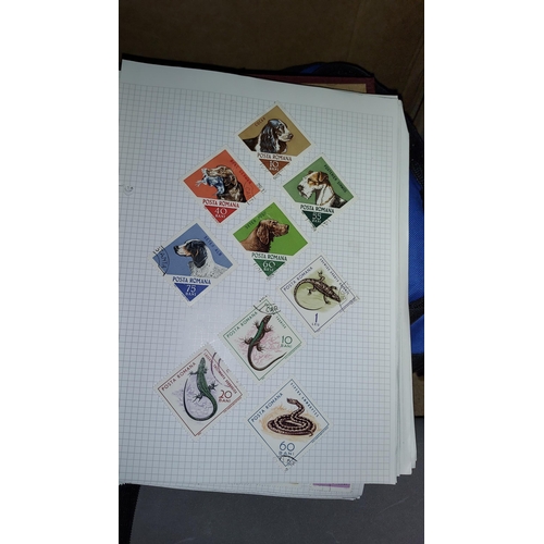 203 - Box Of Stamp Albums With Contents Plus Others