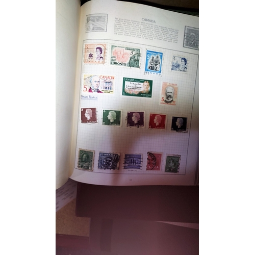 203 - Box Of Stamp Albums With Contents Plus Others