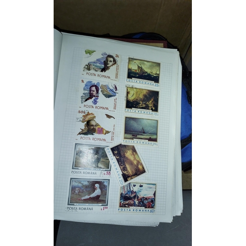 203 - Box Of Stamp Albums With Contents Plus Others