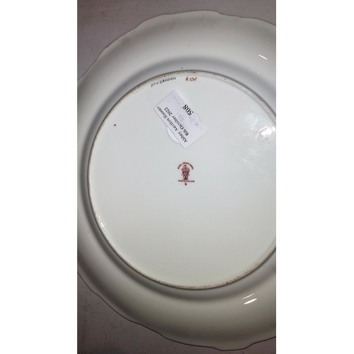 508 - Hand Painted Royal Crown Derby Yacht Plate