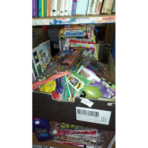 25 - Box Of Childrens Magazines With Toys