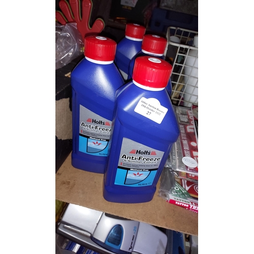 27 - 4 Bottles Of Holts Anti-Freeze