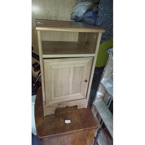 36 - Lightwood Bedside Cabinet