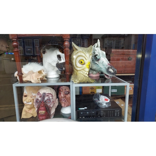 51 - 6 Halloween Masks. Display Heads Not Included