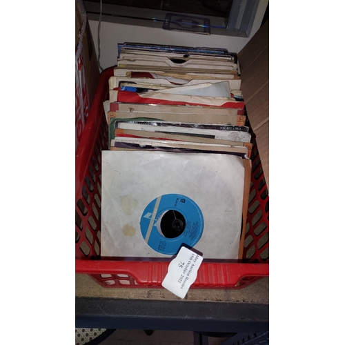 75 - Small Basket Of 45RPM Records