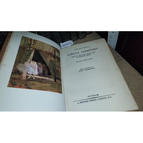 9 - Circus Company By Edward Seago. Books On The Travelling Show & Life On The Road. Illustrated, 1st Ed... 