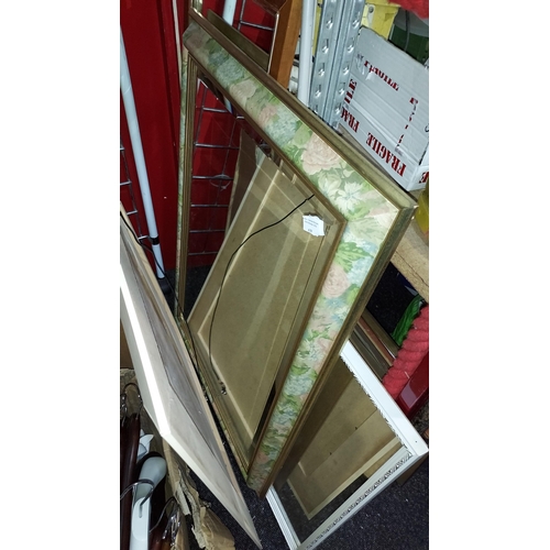 630 - 4 Various Size Framed Mirrors