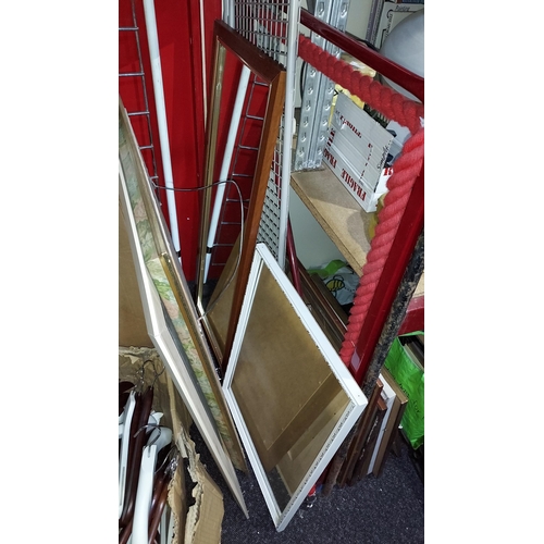 630 - 4 Various Size Framed Mirrors